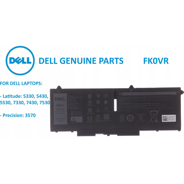 Batéria pre notebooky Dell originálna lítium-iónová 4623 mAh Dell
