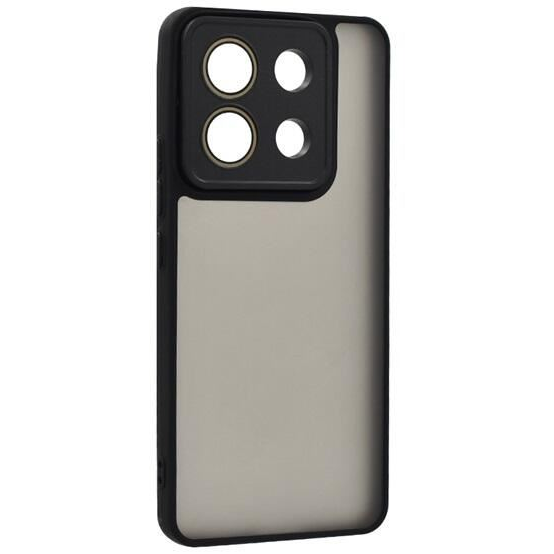 Gigapack Xiaomi Redmi Note 13 5G szilikon tok akril hátlappal fekete (GP-153329) (GP-153329)