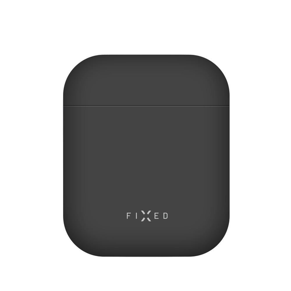 FIXED Ultrathin Silky Apple Airpods szilikon tok fekete (FIXSIL-753-BK)