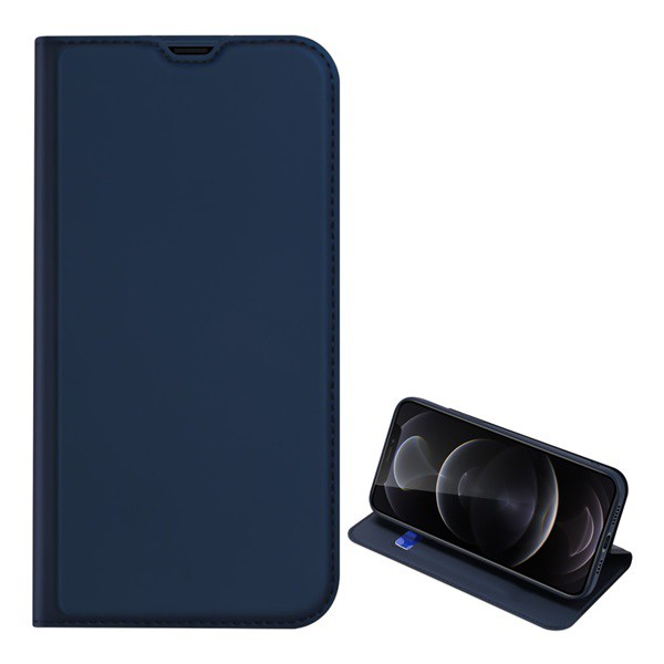 Apple iPhone 13 Pro Max Dux Ducis Skin Pro Case Standing, Leather Effect (Flip, Side Opening, Bank Card Holder, Desk Holder Function) Тъмно син