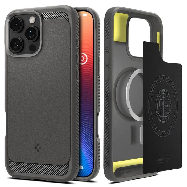 Spigen Rugged Armor MagFit iPhone 16 Pro Max tok szürke (ACS07987) (ACS07987)