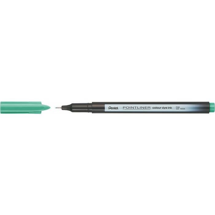 Pentel Tűfilc, 0,4 mm, "Pointliner", tengerzöld (PENS40D4) (PENS40D4)