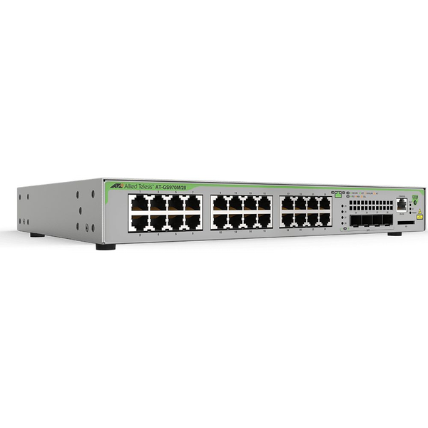 Allied Telesis GS970M Administreret L3 Gigabit Ethernet (10/100/1000) 1U Grå