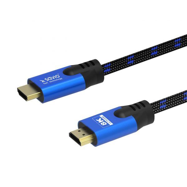 Savio CL-142 High speed HDMI kábel, 1.8m, 8k ultra HD (CL-142)