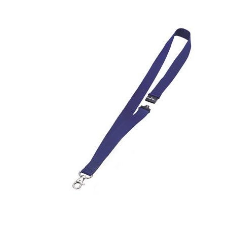 DURABLE Textilband Sicherheitsverschl. 44x20mm 10erPck blau