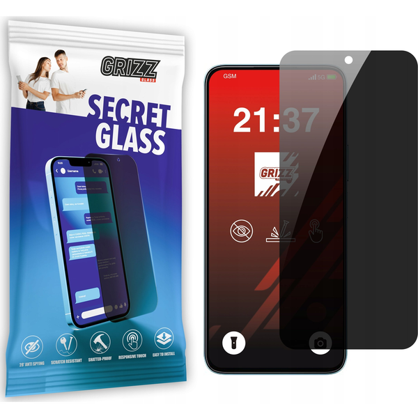 Szkło prywatyzujące GrizzGlass SecretGlass do Honor X5b Plus