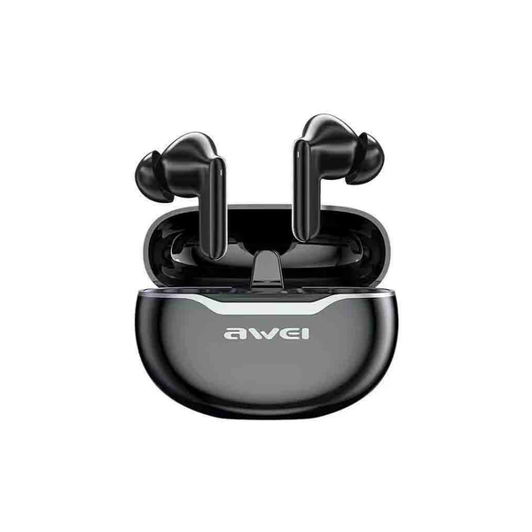 Căști fără fir AWEI T50 ENC+ Bluetooth 5.3, negru