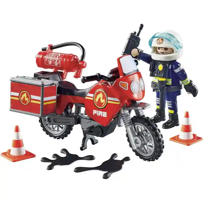 Playmobil Action Heroes Motoros tűzoltó balesetnél (71466) (Playmobil71466)