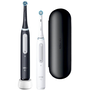 Oral-B iO Series 4 Duo За възрастни Вибрираща четка за зъби Черен, Бяла