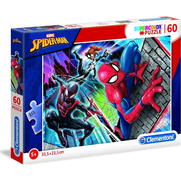 Marvel Szuperhősök Pókember Supercolor Puzzle 60db-os - Fiúknak, 4 éves kortól