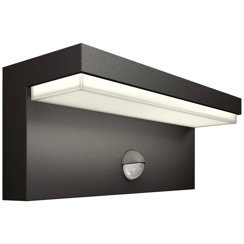Philips Bustan LED-es kültéri fali lámpa mozgásérzékelővel LED 3.8 W Antracit, 8720169257412 (8720169257412)