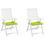2 db élénkzöld oxford szövet kerti székpárna 50x50x4 cm
