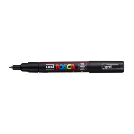 Uni Posca PC-1M dekormarker fekete (PC-1M BLACK(E)) (PC-1M BLACK(E))