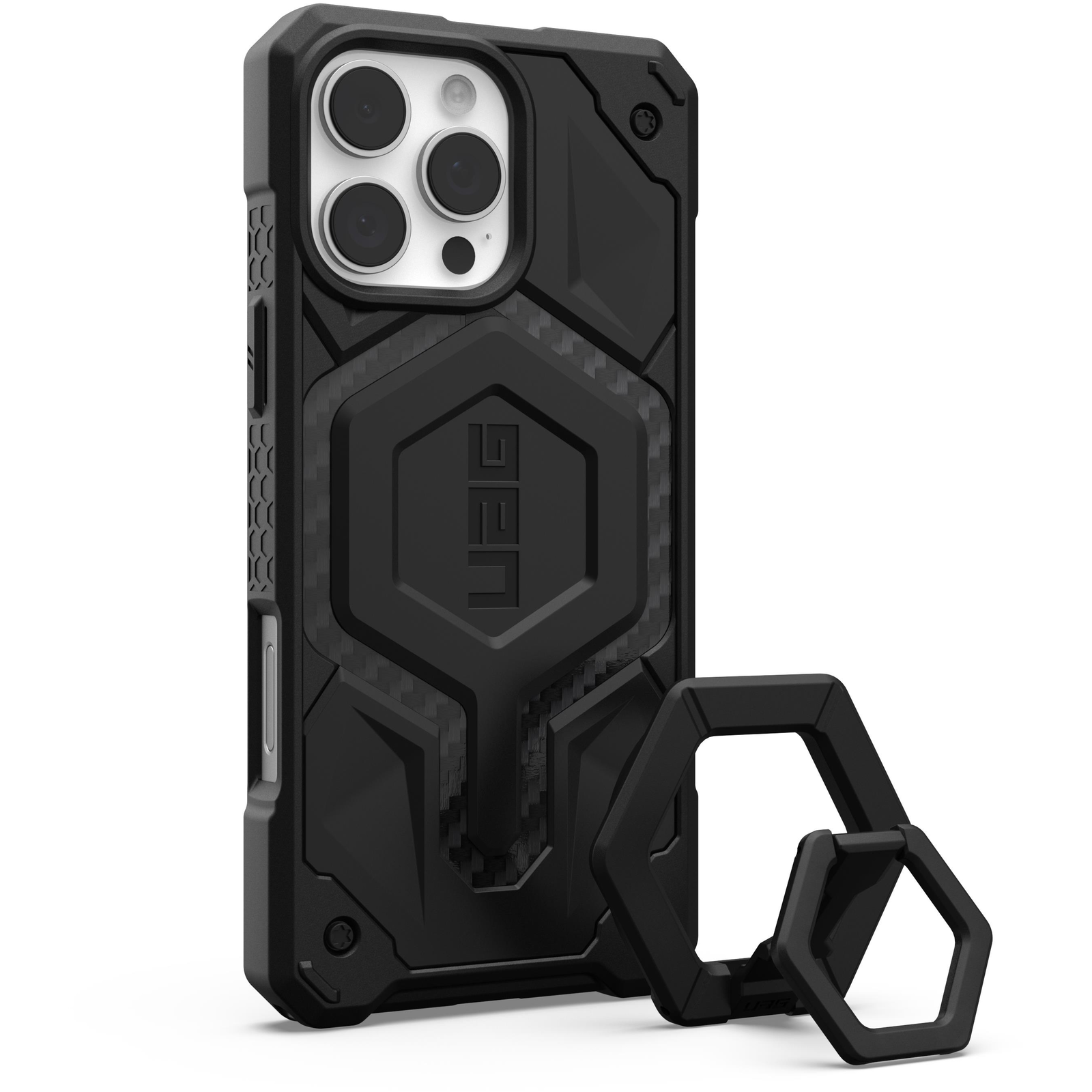 UAG Monarch Pro Magsafe Carbon Fiber/Black Stand iPhone 16 Pro Max tok (1144571BV01)