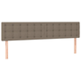 Pat box spring cu saltea, gri taupe, 200x200 cm, textil