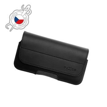 FIXED Posh Horizontal 4XL övre csatolható valódi marhabőr tok fekete (FIXPOH2-4XL-BK) (FIXPOH2-4XL-BK)