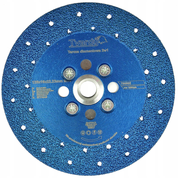 Tarcza diamentowa 2w1 do cięcia, szlifowania kamienia, ceramiki 125mm M14 (50)