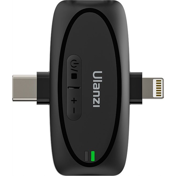 ULANZI A020GBB1 V6 3-in-1, 2db vezeték nélküli lavalier mikrofon, lighting, usb-c, 3.5mm jack