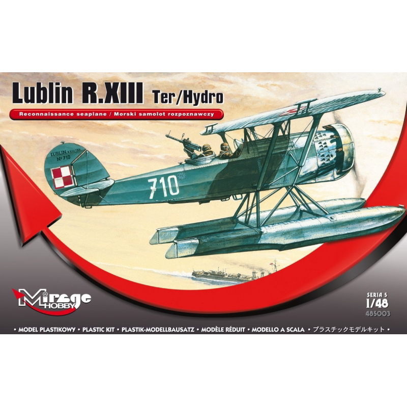 Mirage Hobby Lublin R.XIII Ter/Hydro Morski repülőgép műanyag modell (1:48) (MMH-485003)