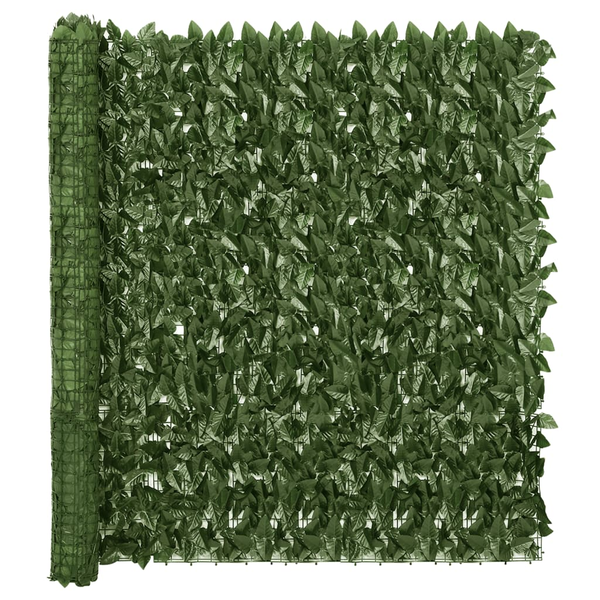 Paravan de balcon, frunze verde închis, 200x150 cm