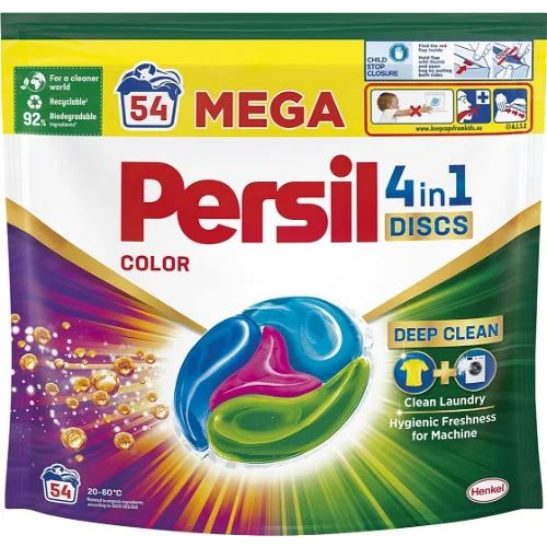 Капсули за пране Persil Discs Color капсули, 54 изпирания