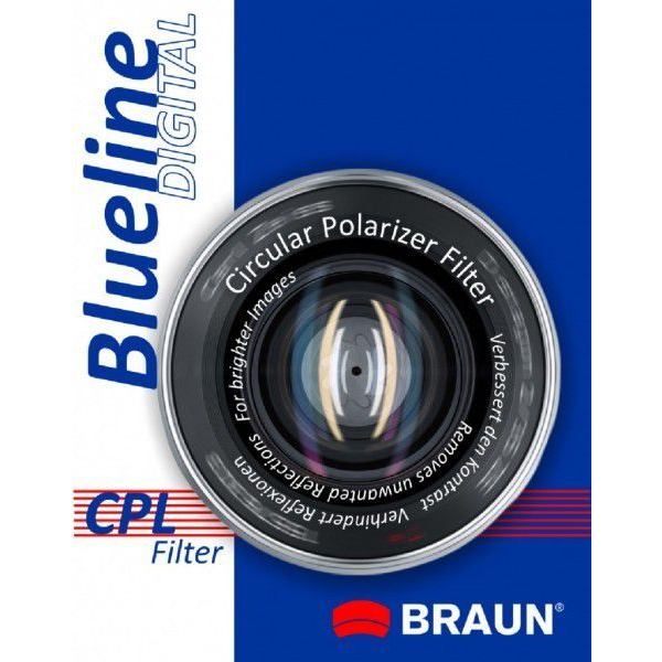 Braun 77mm Blueline Circular Polarising Filter Polariserende kamerafilter