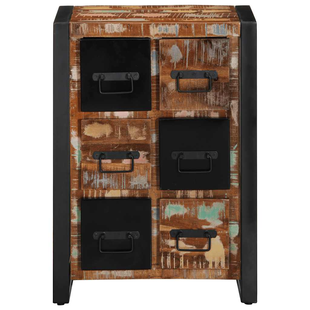 tömör újrahasznosított fa tálalószekrény 50x35x70 cm (4013586)