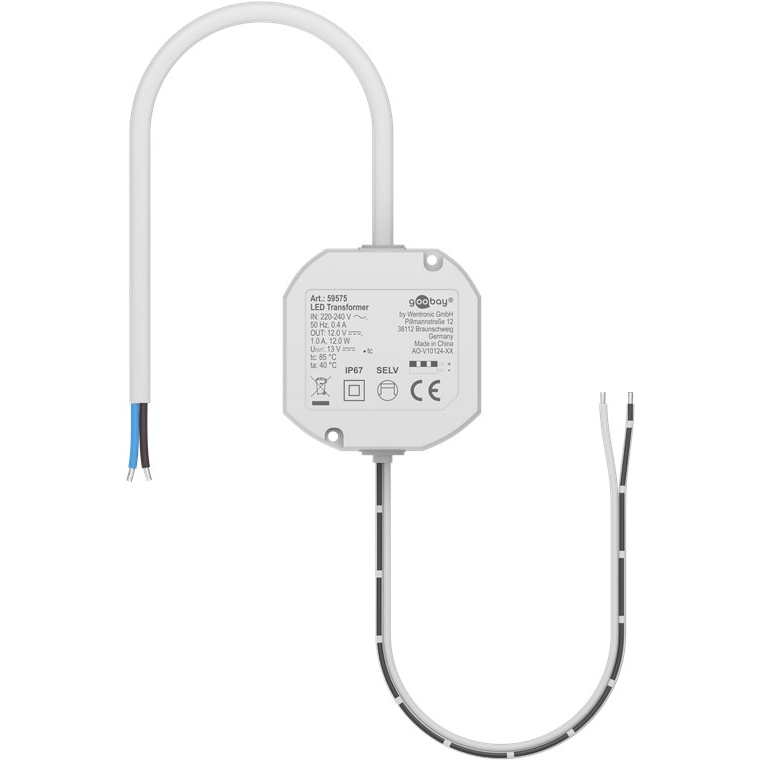 Goobay LED Transzformátor 12 V/12 W (59575)