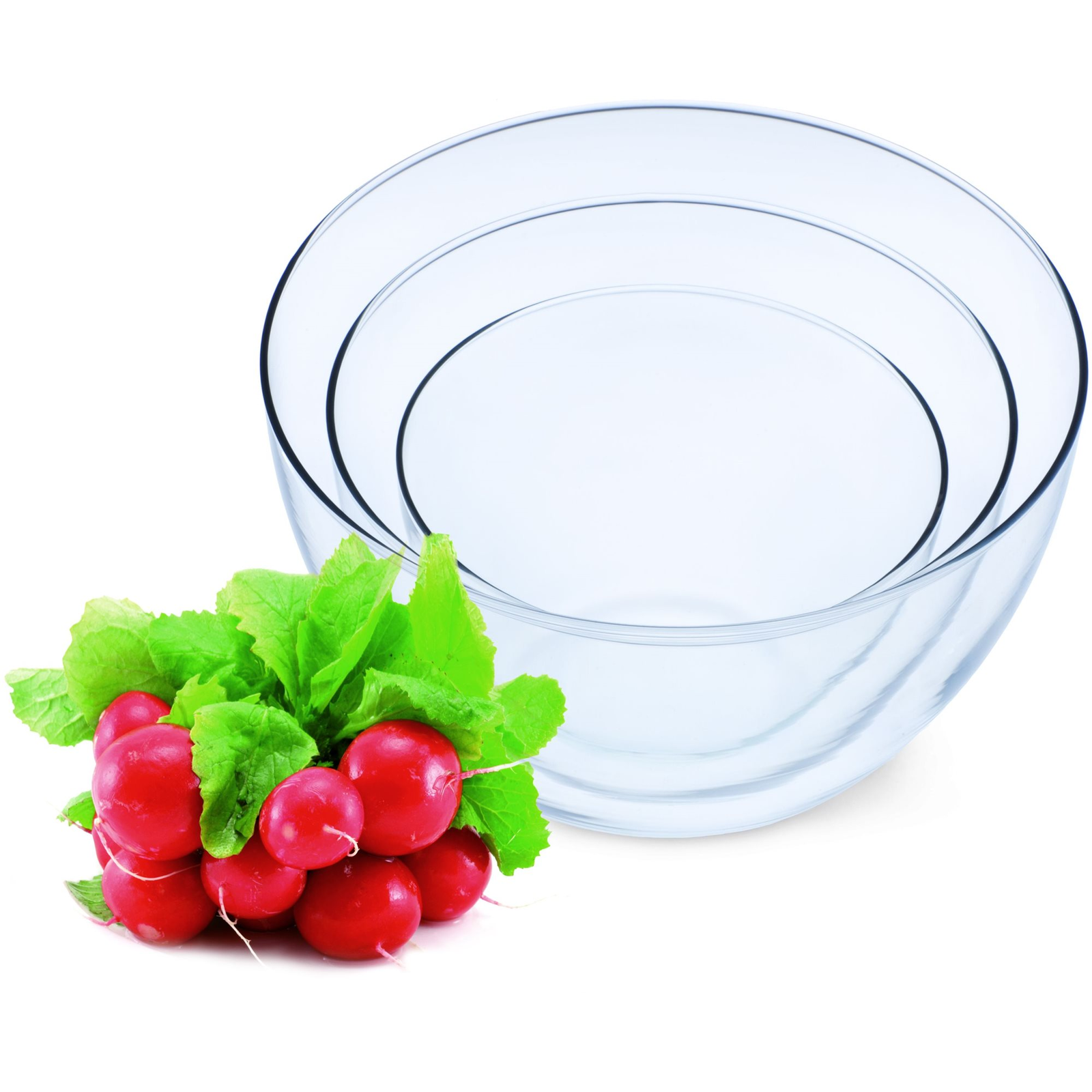 SIMAX Üvegtálszett 3db, térfogat 0,75l, 1,5l, 2,5l (186)