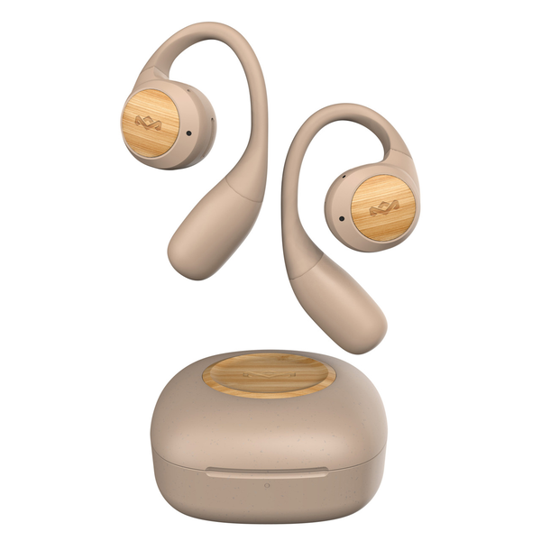 Căști Bluetooth fără fir Marley Liberate cu design deschis, culoare crem