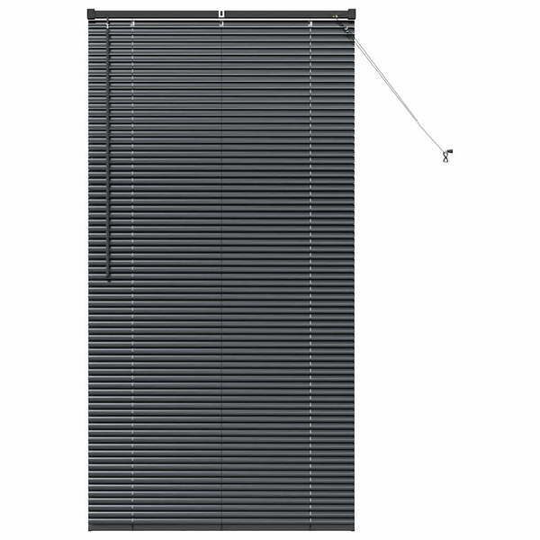 Jaluzea pentru Fereastră cu perdele Altele Manual Negru 85 x 175 cm Aluminiu