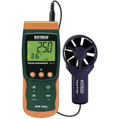 Szárnykerekes szélsebességmérő, légsebességmérő, anemométer beépített léghőmérővel Extech SDL310 (SDL310)