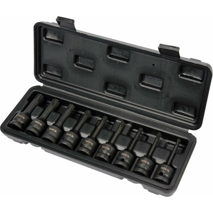 YATO Gépi bit Ribe dugókulcs készlet 9 részes 1/2