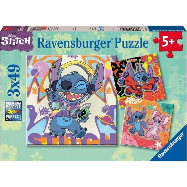 Ravensburger 3x49 Darabos Puzzle - Stitch