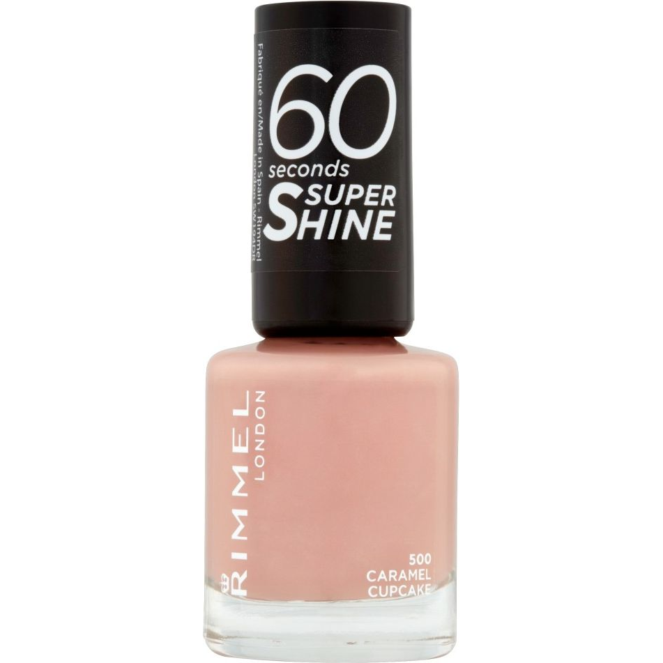RIMMEL LONDON 60 Seconds Super Shine, 500 Caramel Cupcake, 8 ml (49781)
