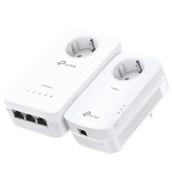 TP-Link TL-WPA1300P KIT 1300 Mbit/s Ethernet/LAN csatlakozás Wi-Fi Fehér 2 dB