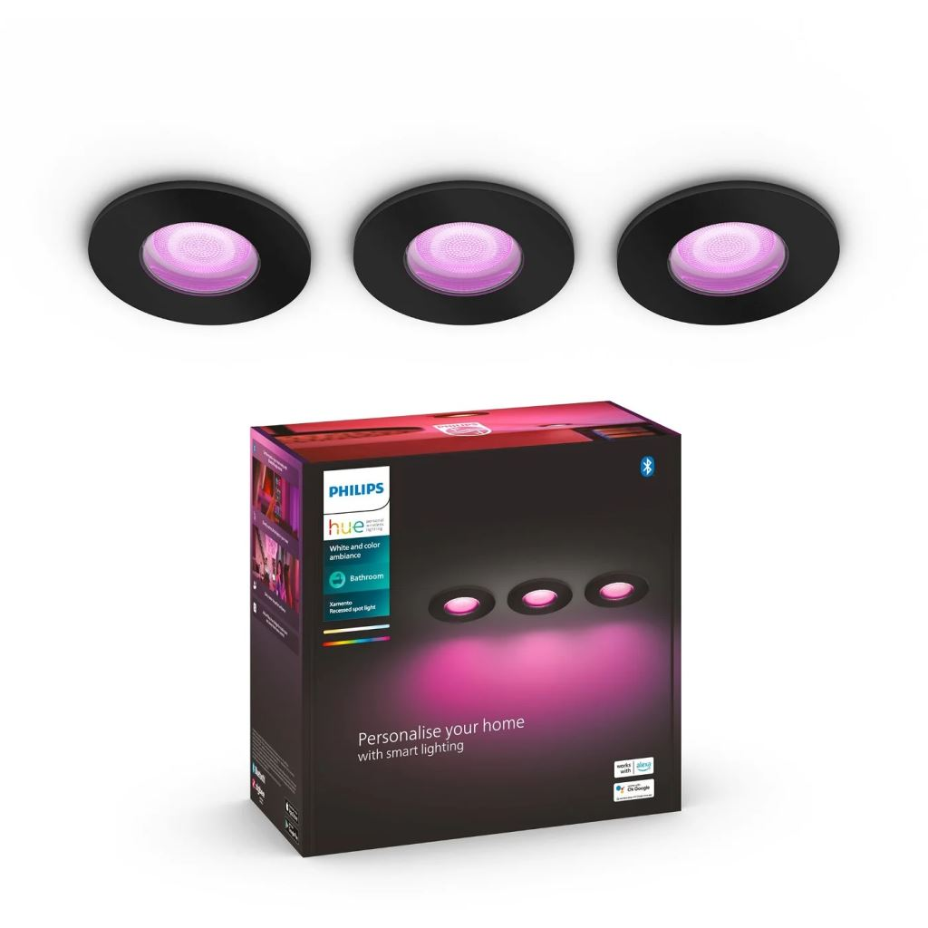 Philips Hue Xamento beépíthető lámpa fekete 3db/cs (929003526202) (929003526202)