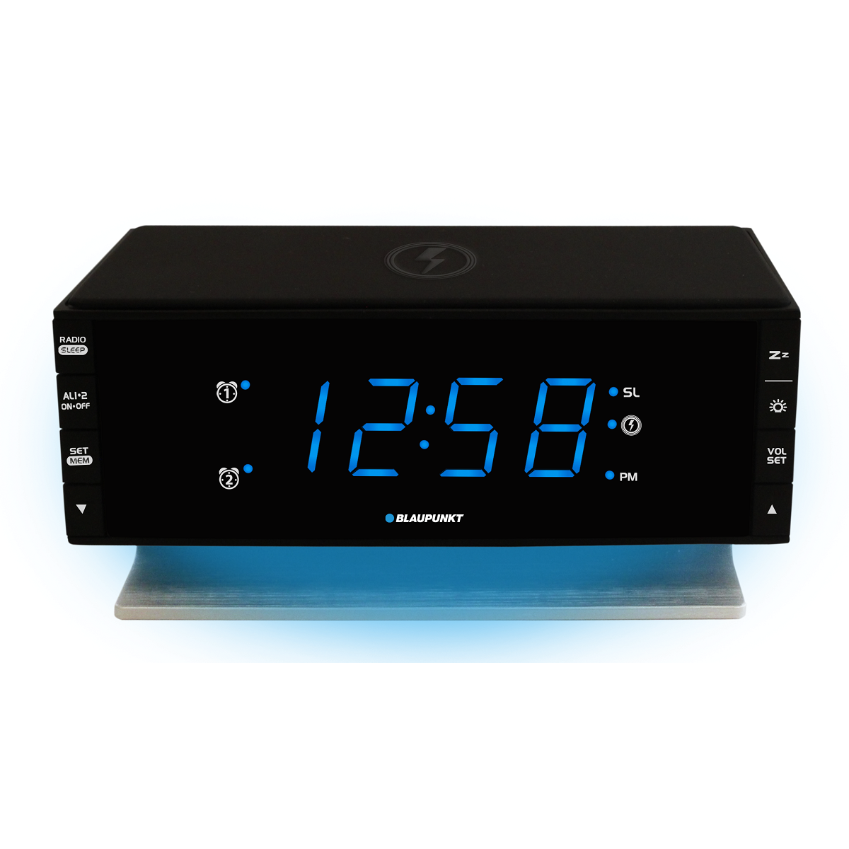 Blaupunkt CR55CHARGE Óra rádió - Fekete (CR55CHARGE)