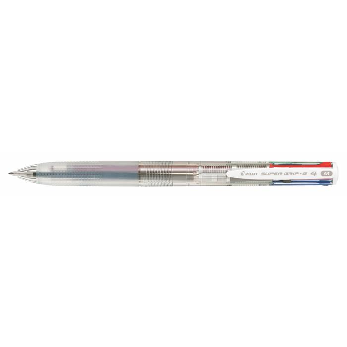 Pilot Super Grip G Nyomógombos Áttetsző Golyóstoll - 0.27mm / Négyszínű (BPKGG-35M-NC)