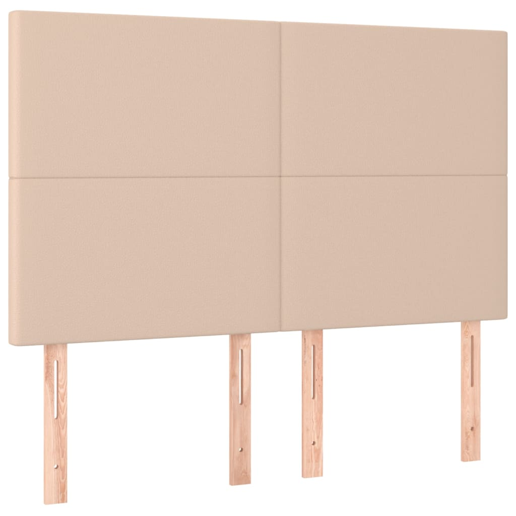 4 db cappuccino színű műbőr fejtámla 72 x 5 x 78/88 cm (3116147)