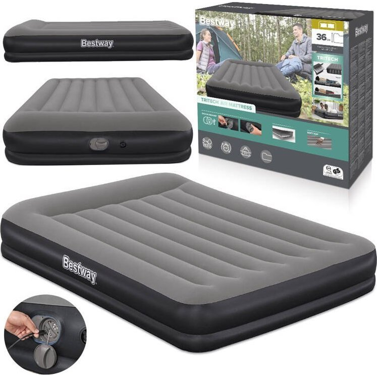 Bestway 671BU légmatrac Kétszemélyes matrac Szürke (671BU)