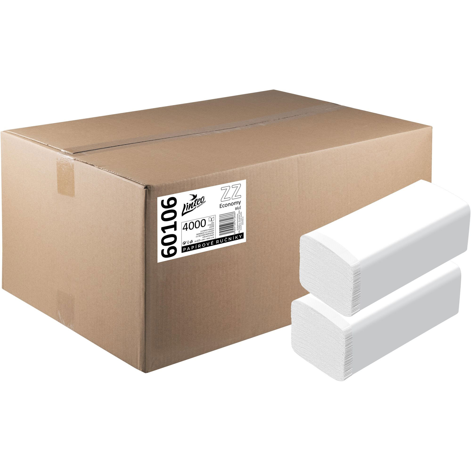 LINTEO ZZ Economy fehér 4000, 200 db (8594158372666)