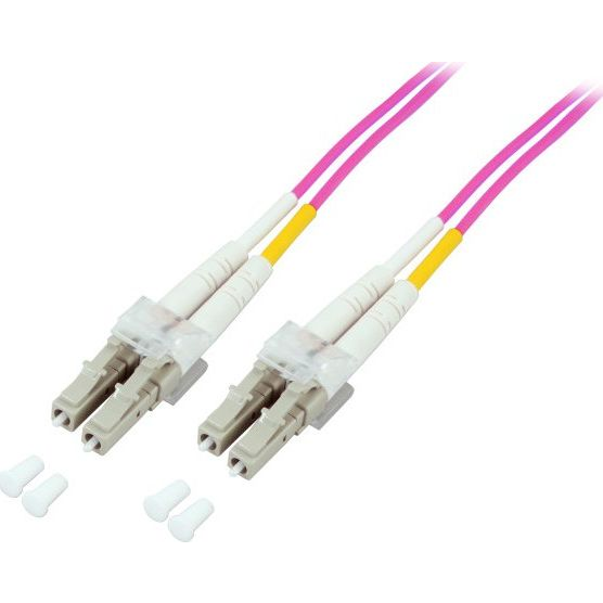 EFB EFB Electronics Fiber Optic Duplex Patch Cable LC - LC 0.5m 50/12 0.5m LC OM4 Violet Fiber Optic Cable (O0319.0.5)