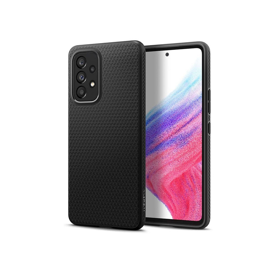 Samsung A536U Galaxy A53 5G ütésálló hátlap - Spigen Liquid Air - fekete (SP0160)