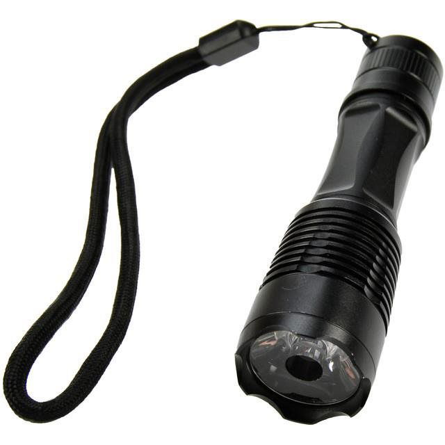 Solight Fém zseblámpa, kicsi, 1W LED, fekete, 1x AA (WL17)