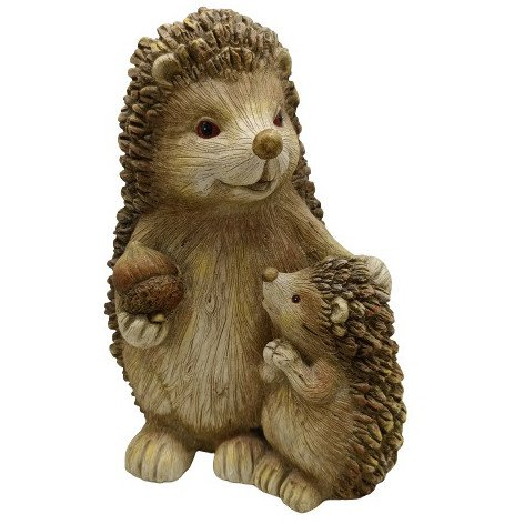 DECORATION HEDGEHOGS TWO 27X21.5X35.5CM