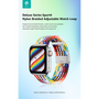 Apple Watch fonott szövet sport szíj - Devia Nylon Woven Deluxe Series Sport4   Watch Loop - 38/40/41 mm - rainbow