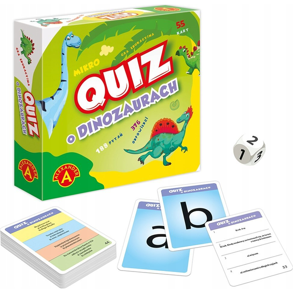 Alexander Micro Quiz Joc de societate cu dinozauri Quiz educativ