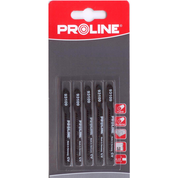 Pro-Line Brzeszczoty do wyrzynarki do plexi 50x5mm typ U 5szt. (93409)