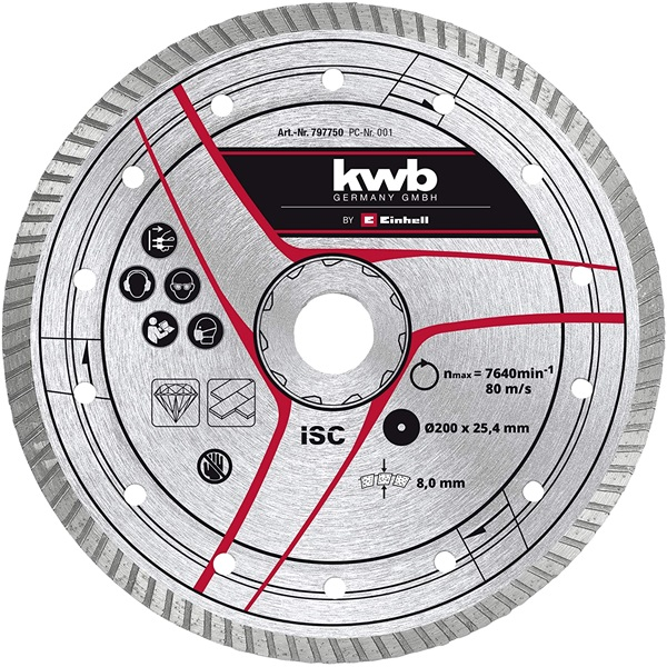 Diamantový rezný kotúč KWB 49797750 200x25,4 mm